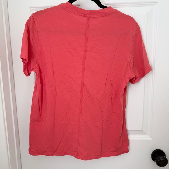 Women Lululemon All Yours Cotton T-Shirt Relaxed Fit in Pale Raspberry - Picture 3 of 6